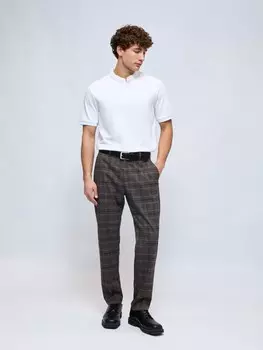 Брюки силуэта Tailored в клетку со стрелками