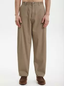 Брюки свободного фасона из хлопка