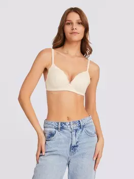 Бюстгальтер без косточек с кружевной отделкой