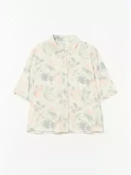 Цветочная рубашка с коротким рукавом