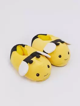 Домашние тапочки-пчёлки из плюша