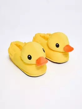 Домашние тапочки-утки из плюша