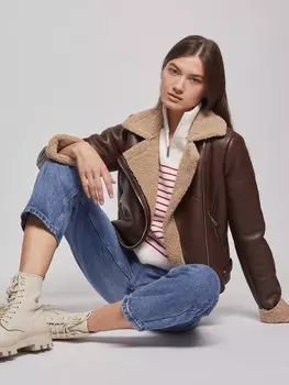 Дублёнка-косуха из экокожи