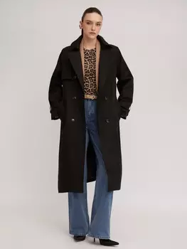 Двубортный тренчкот с поясом