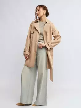 Двубортный тренчкот с поясом