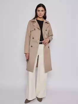 Двубортный тренчкот с ремнём