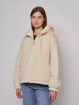 Двусторонняя куртка с искусственным мехом и капюшоном