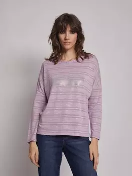 Джемпер в полоску со стразами