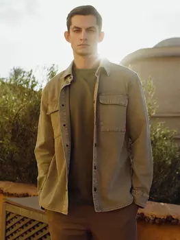 Джинсовая куртка-рубашка