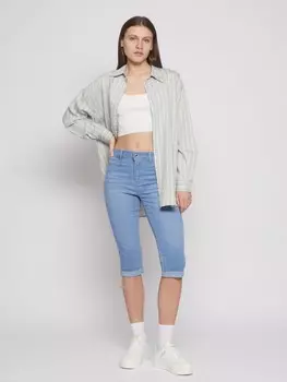 Джинсовые бриджи