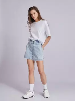 Джинсовые шорты на резинке