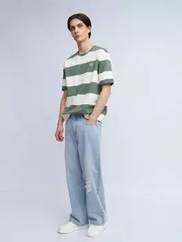 Джинсы фасона Wide из хлопка