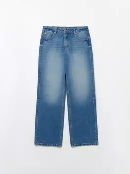 Джинсы силуэта Baggy с низкой посадкой