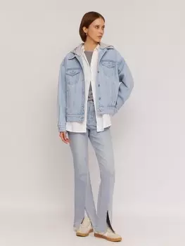 Джинсы силуэта Bootcut разрезами