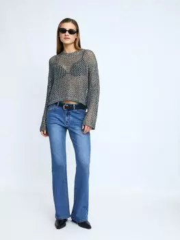 Джинсы силуэта Bootcut со средней посадкой