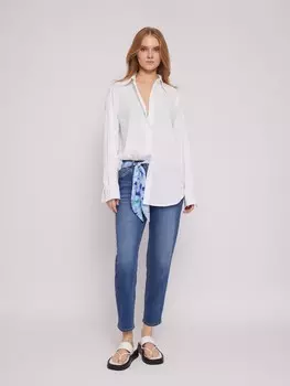 Джинсы силуэта Boyfriend с поясом