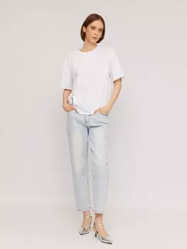 Джинсы силуэта Mom comfort из хлопка