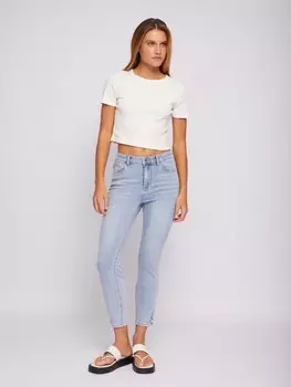 Джинсы силуэта Skinny с пуговицами