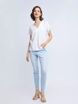 Джинсы силуэта Skinny с пуговицами