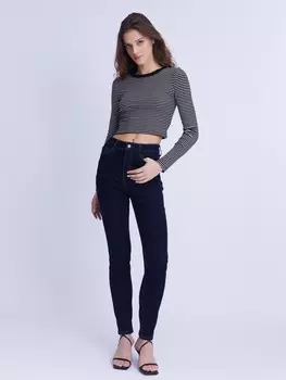 Джинсы силуэта Skinny с высокой посадкой