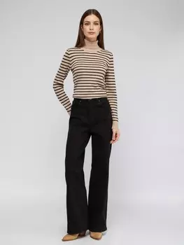 Джинсы силуэта Wide с высокой посадкой