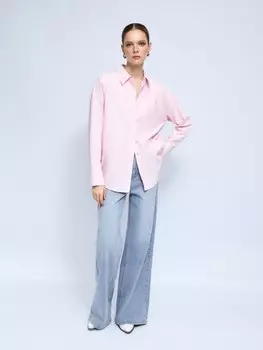 Джинсы силуэта Wide с высокой посадкой