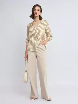 Джинсы силуэта Wide с высокой посадкой