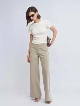 Джинсы силуэта Wide с высокой посадкой