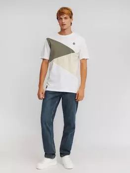 Футболка из хлопка колор блок