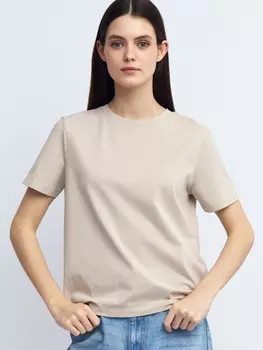 Футболка из хлопка однотонная