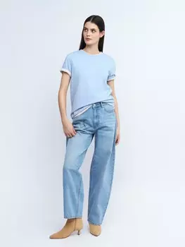 Футболка из хлопка однотонная