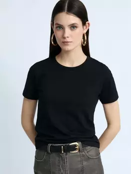 Футболка из хлопка однотонная