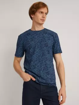 Футболка из хлопка с коротким рукавом и принтом