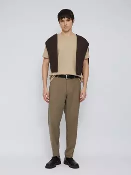 Футболка из хлопка с круглым вырезом