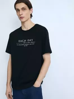 Футболка из хлопка с надписью