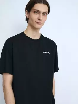 Футболка из хлопка с надписью на спине