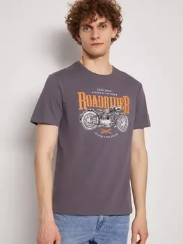 Футболка из хлопка с принтом