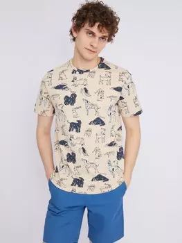 Футболка из хлопка с принтом