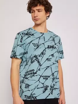 Футболка из хлопка с принтом