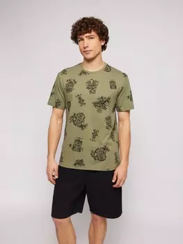 Футболка из хлопка с принтом