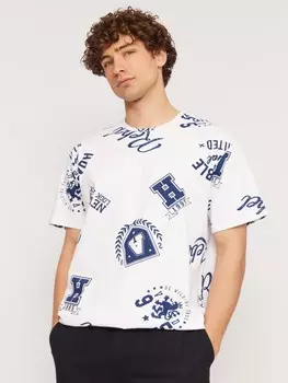 Футболка из хлопка с принтом