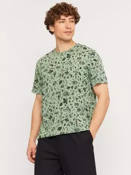 Футболка из хлопка с принтом