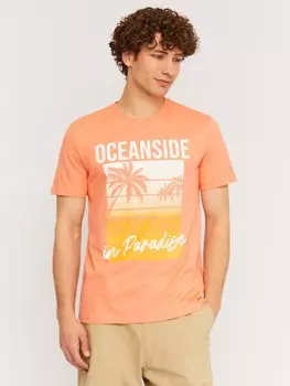 Футболка из хлопка с принтом