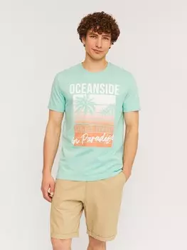 Футболка из хлопка с принтом