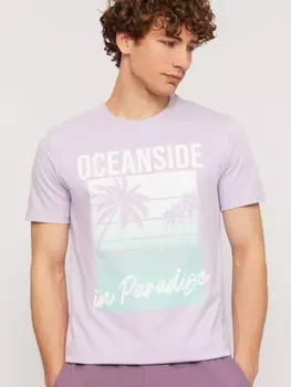 Футболка из хлопка с принтом