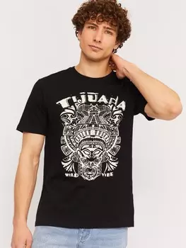 Футболка из хлопка с принтом