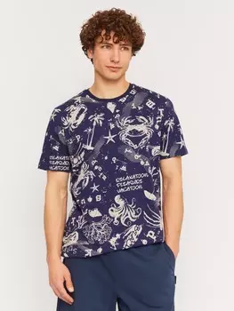 Футболка из хлопка с принтом