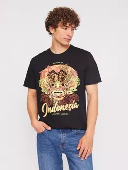 Футболка из хлопка с принтом