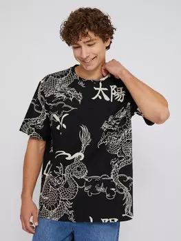 Футболка из хлопка с принтом