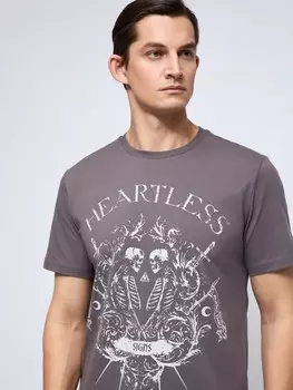 Футболка из хлопка с принтом